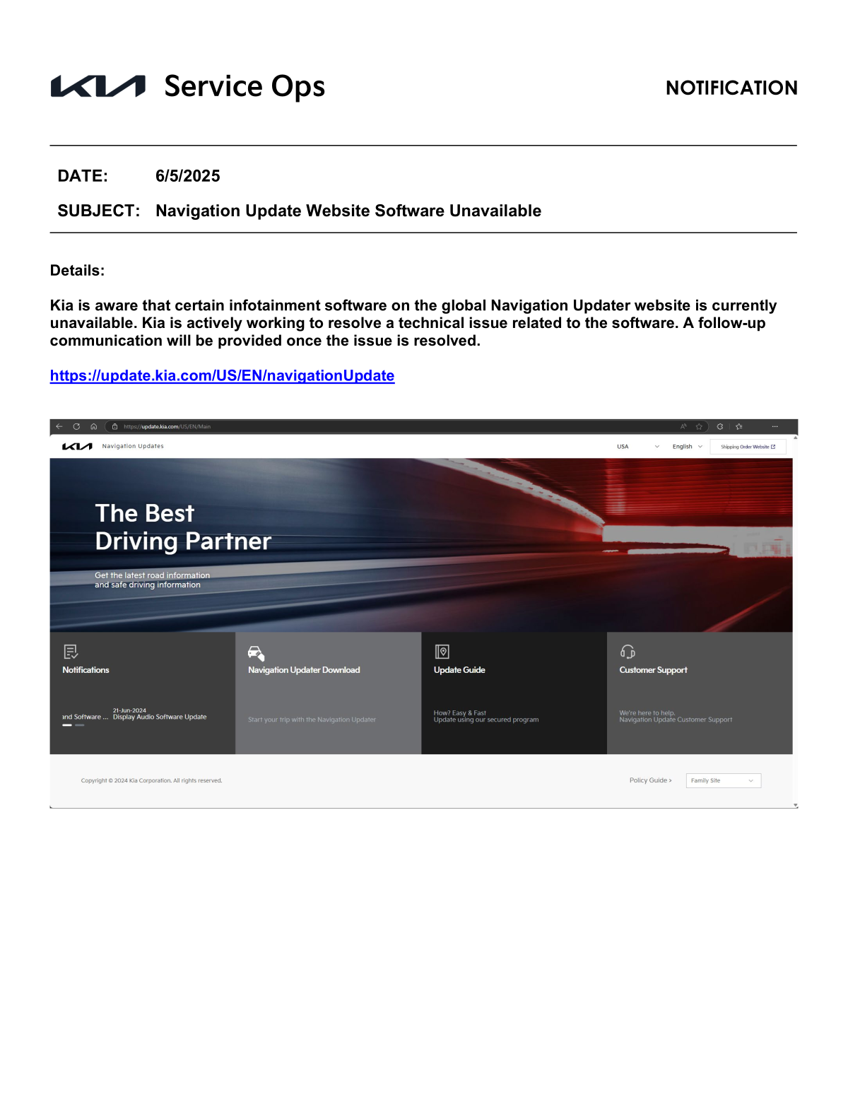 Navigation Update Website Software Unavailable Notice.png