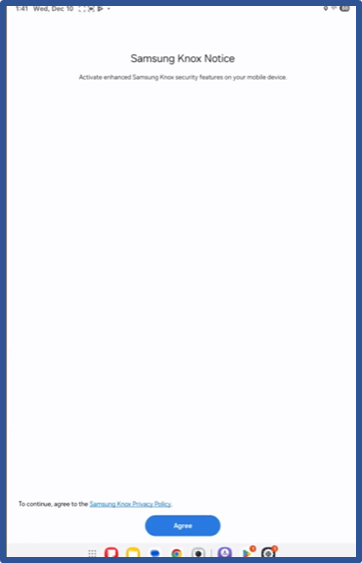 Samsung Knox Privacy Policy