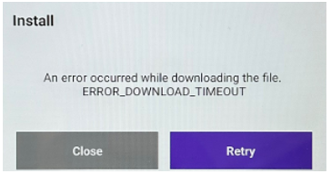 Timeout Error Image