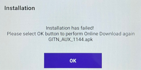 Installation Error Image
