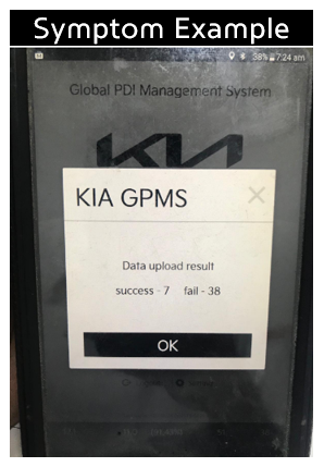 Data Upload Fail Screenshot